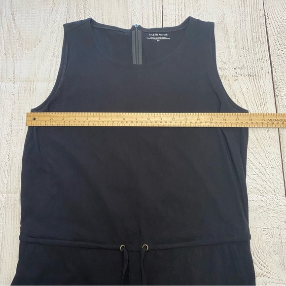 Eileen Fisher Black Jumpsuit Romper organic cotton small - Picture 8 of 9